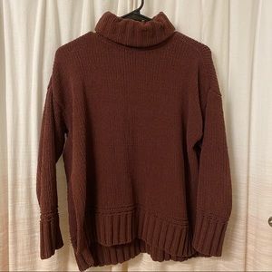 plush knit turtleneck